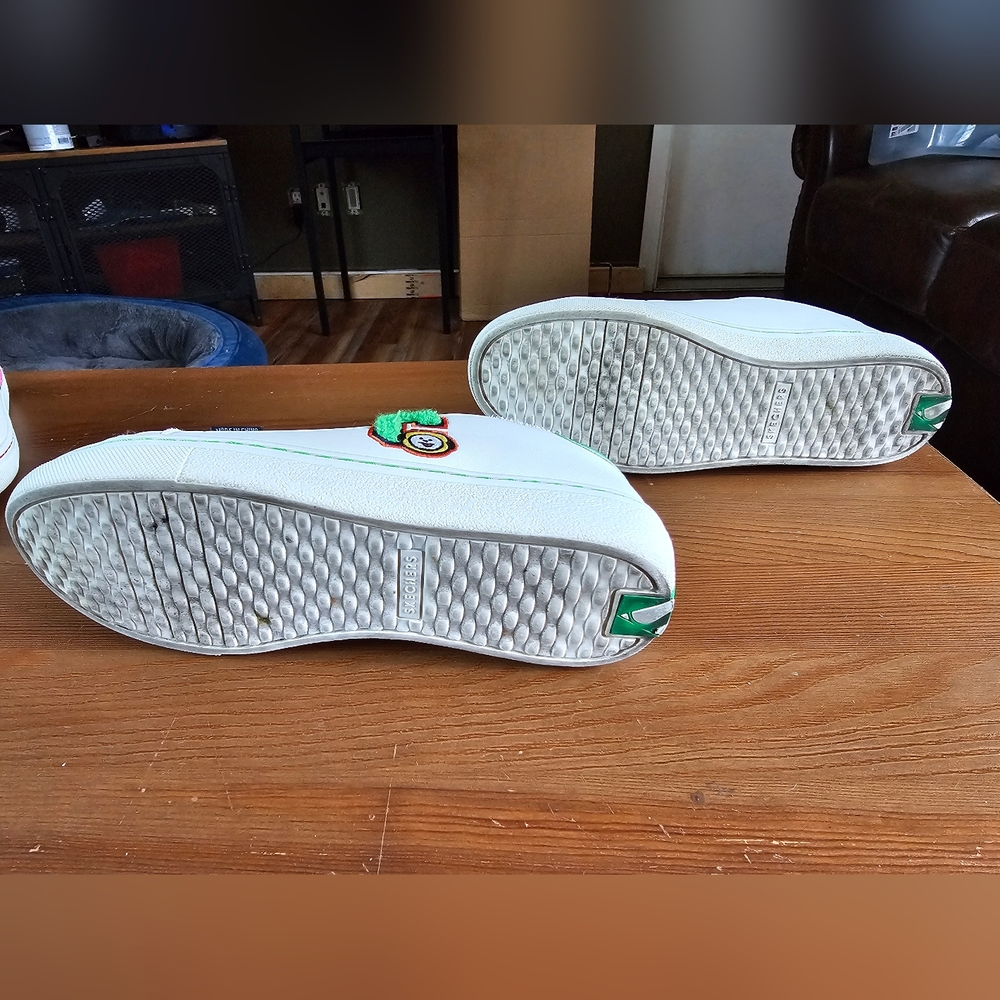 Skechers Women's Size 7.5 BT21 Chimmy BTS Jimin White Green Sneakers - Picture 7 of 8